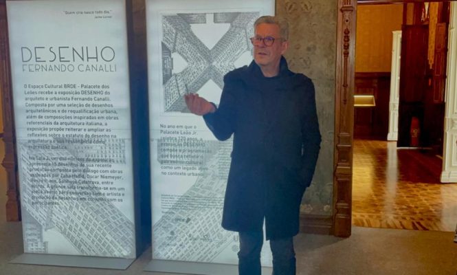 Exposição do arquiteto Fernando Canalli oferece oficina livre de desenho