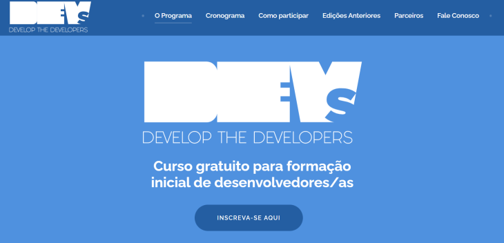 Última semana de inscrições para alunos da Rede Pública Estadual em programa gratuito de formação de desenvolvedores de sistemas